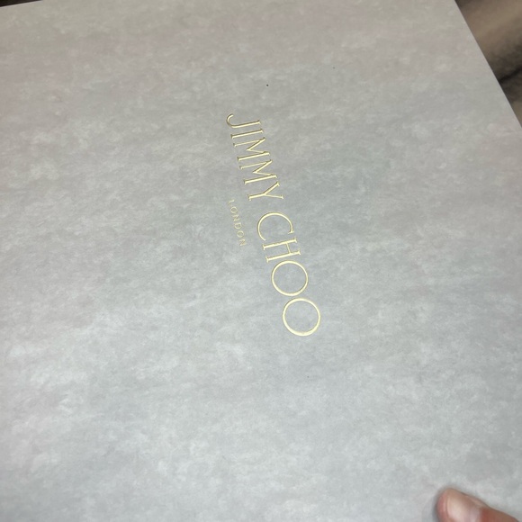 Jimmy Choo Baia 100 mm Black Suede Crystal Drape Mule Heels - Picture 12 of 12